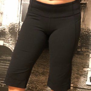 lululemon Black High-Rise Short. Size M.